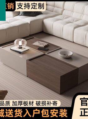 025新拼款现简约RDT家用轻奢方形储物茶代几客厅沙发测边2柜可接