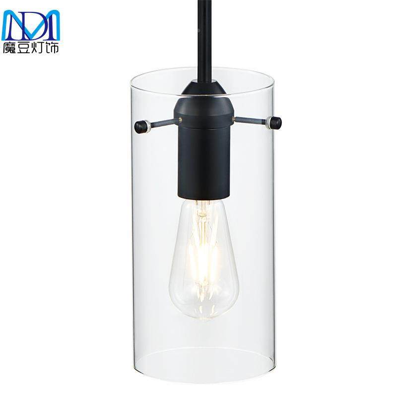 舍美式吧台MD202304吊灯现代吊简约工业风农厨房床玻头卧室璃单头