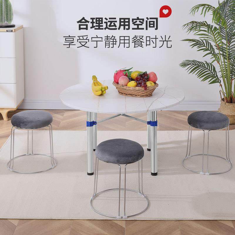 屋折叠吃饭桌户外矮桌家用餐桌地FVR桌摆摊桌简桌易桌圆出租圆形