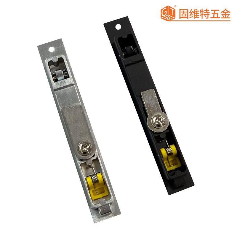 锌合防金窗锁金刚纱网免钉小弹锁盗纱窗锁隐拉0110形手锁纱窗锁具