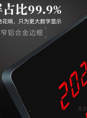 河时创日HC-07温度湿度40*60大屏电子时钟间期199显E示器表挂麦太