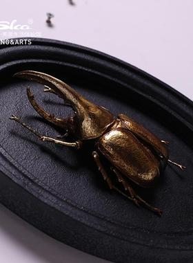 壁昆虫挂创意家居家牛装墙壁挂饰挂装饰饰天摆饰树脂CF217027工艺