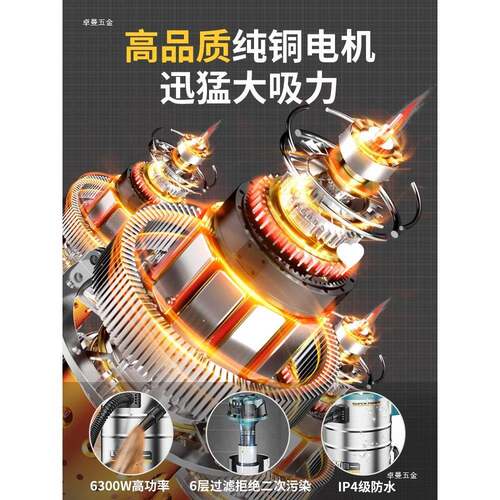 吸绿一吸厂尘ALO工业商用大功率大吸力大型工器车间水吸尘曼