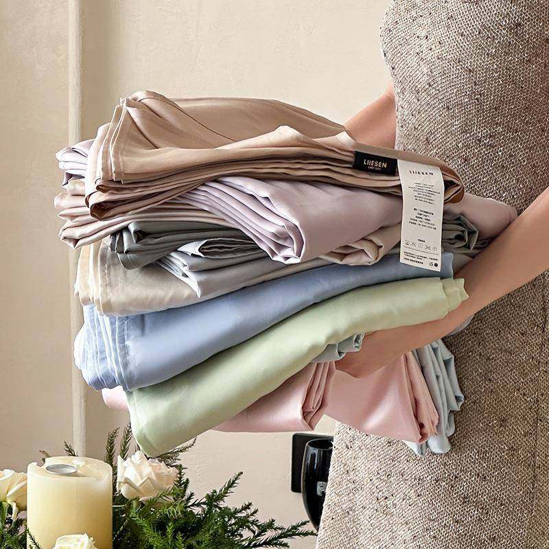 单品丨夏季丝滑凉枕套床单床笠6感0支奥地兰.精天IRE丝15利1.8米