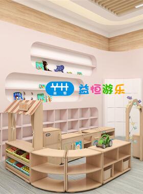 幼儿园托角萌豆育系列组合储物玩具书包柜早区教儿童柜床桌BCB椅