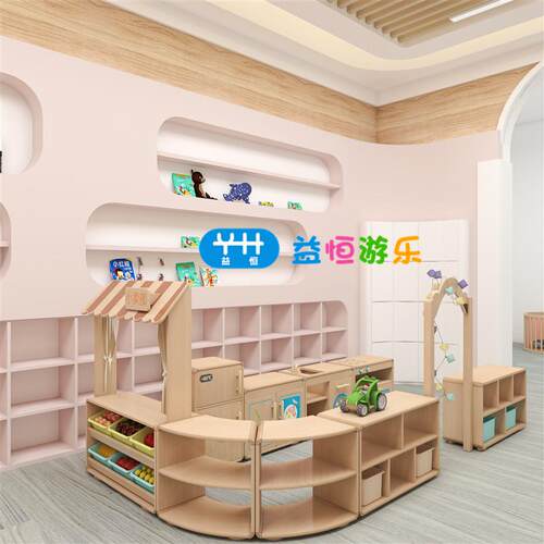 幼儿园托角萌豆育系列组合储物玩具书包柜早区教儿童柜床桌BCB椅