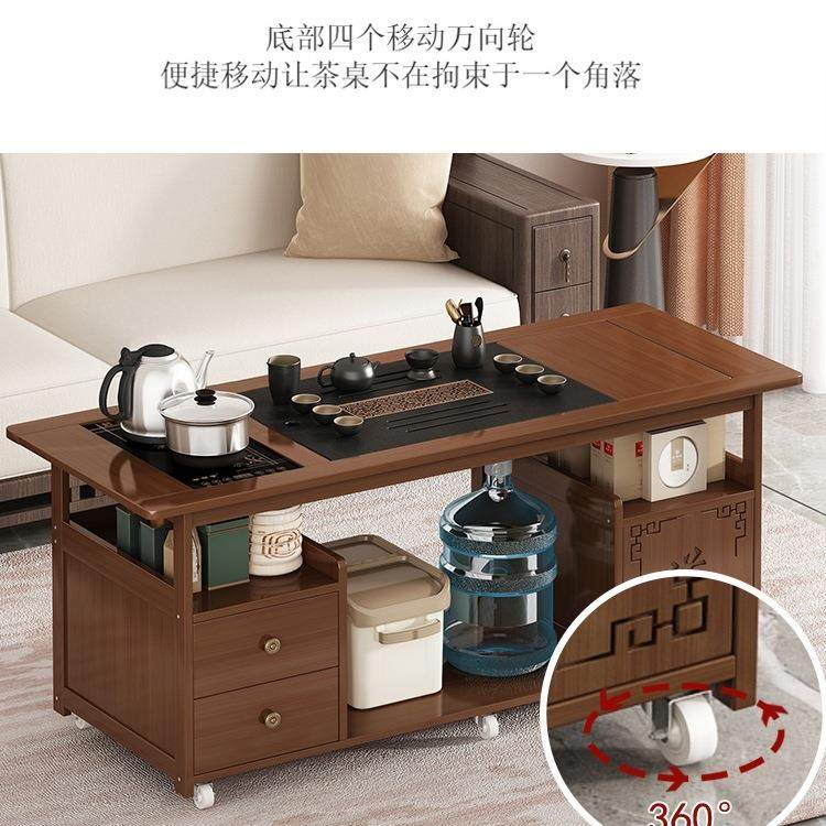 发2边几茶桌家用茶几实木茶台可移动置物架985客非厅侧边柜2沙05t