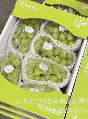 2*包1玫0双层阳WT202309光瑰葡萄网套白色水果包装网折叠夏黑8巨