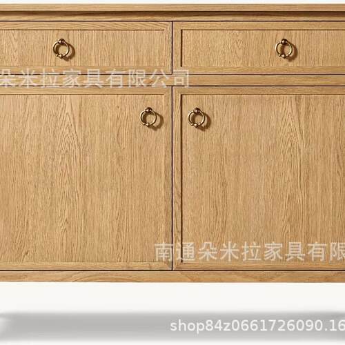 R豪H展美式ZAK实木高端华餐具柜餐柜占示柜储物边柜