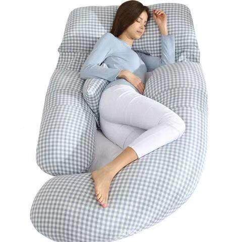 多功能孕妇枕头侧卧棉可拆IWJ枕洗型纯午睡枕U靠垫厂家现货侧睡舒