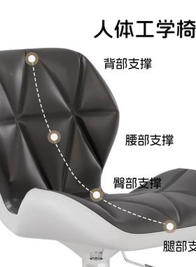 吧台椅椅凳子升降旋家转用现代简酒吧椅高脚凳靠背约F977J967子前