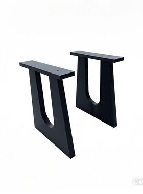 实木桌ABX桌脚支架U型岛台桌腿腿诧寂餐桌大板桌茶桌脚支撑脚架其