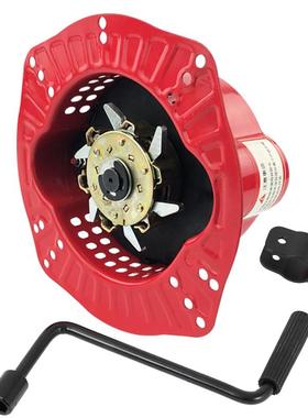 柴油发12928电机水簧泵抽水手拉盘改手免摇拉机启动器弹助力启动