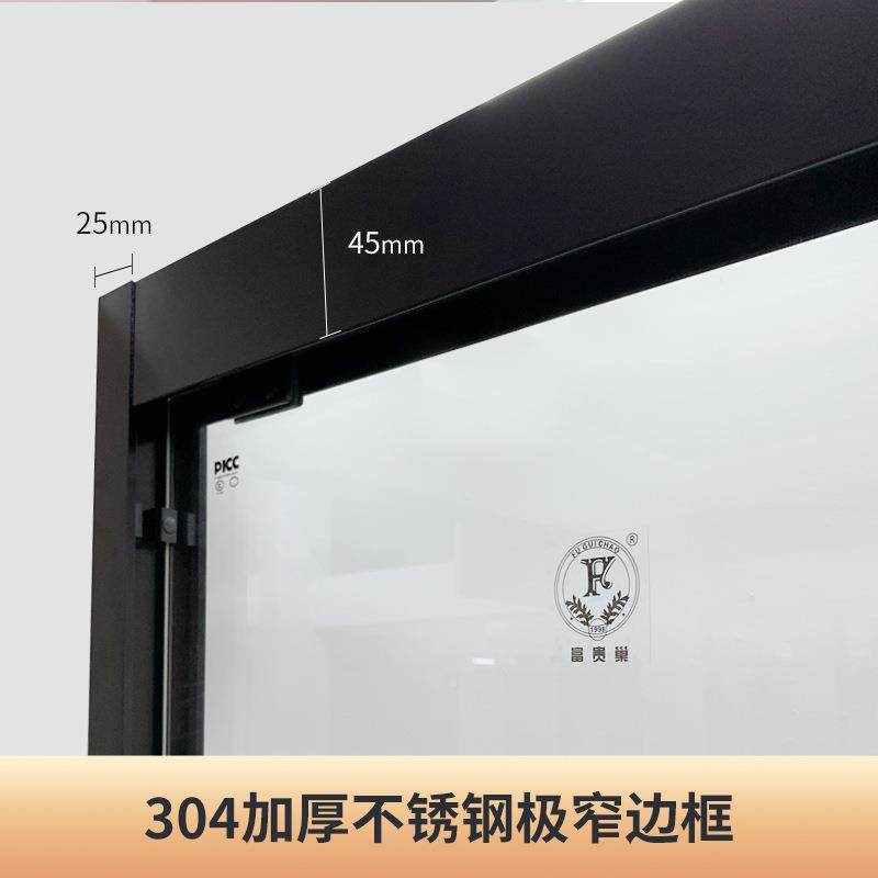 不钢锈淋浴房隔断干分离一式卫生体间浴室推拉玻璃湿83197门家用