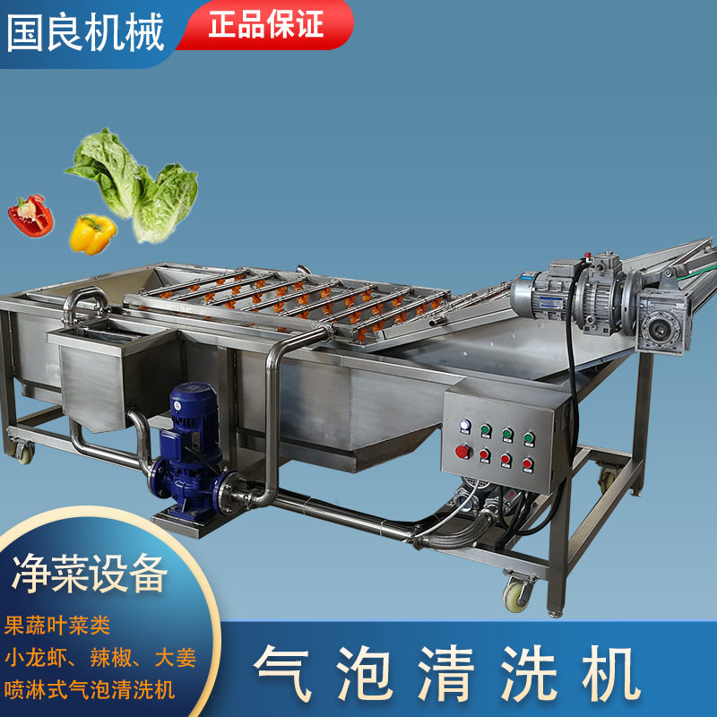 全自动连续商用高压果蔬清洗机
