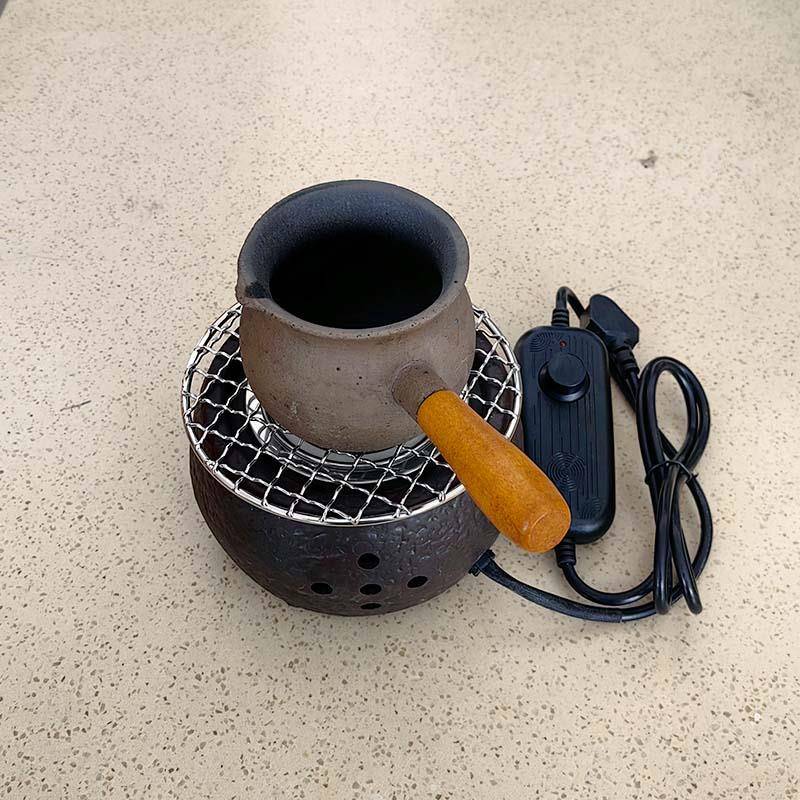 复古陶瓷家用甘肃罐罐加茶电热子茶壶114罐子冲茶热烧茶炉器围炉