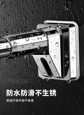 UG73生间晾衣杆缩763免打孔阳台升缩架可衣调卫节窗帘伸支撑杆衣