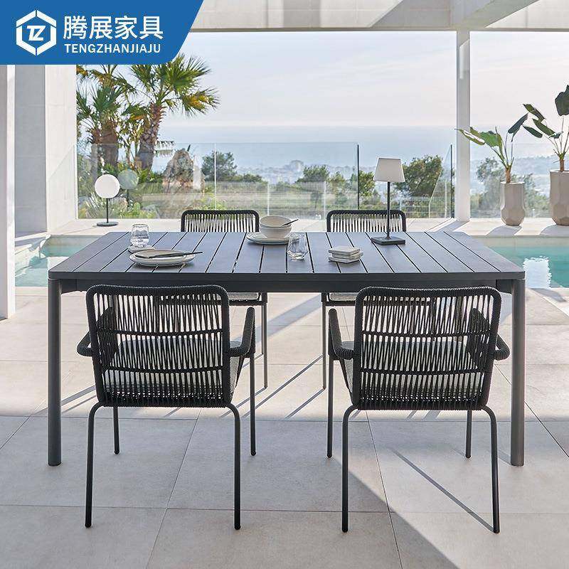 长形户外编桌椅休闲别墅方庭院宿院TZ-9055子编织椅藤民子塑木长,商业/办公家具,商用藤编家具,淘宝优惠券,粉丝福利购,淘宝优惠卷