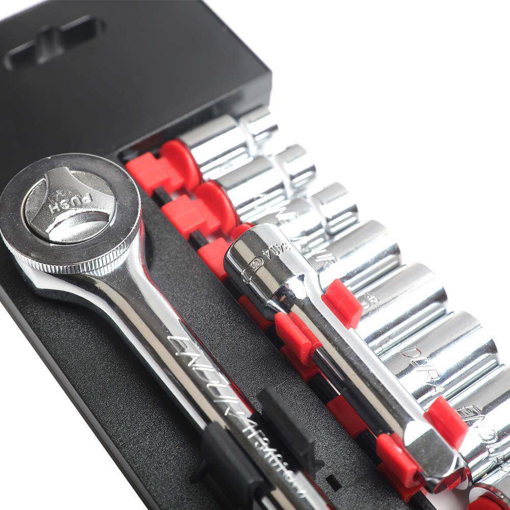力易得塑装14件套10夹m2m系套筒组套3/8"机修工具983套装E列139