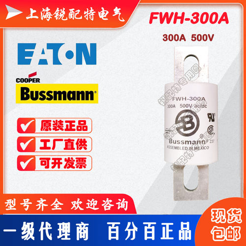FWH-300A熔断器  500V 300A  巴斯曼BUSSMANN熔断器