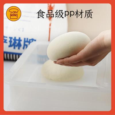 ∞面发饼酵箱周转团司箱披萨EKZ吐面饼存储箱白色PP烘焙商用发酵