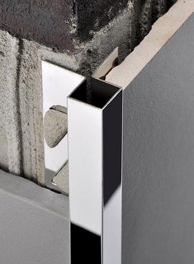 3SBP02004不锈地钢装饰条客厅瓷转角收边条黑钛金砖墙属木板砖收