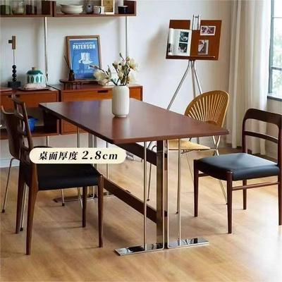 日式实中古木风餐桌33402小户型家书桌长方形办公桌子写用字台维