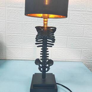 The Skeleton Table Lamp骷髅台灯 哥特式家居经典装饰灯夜灯usb