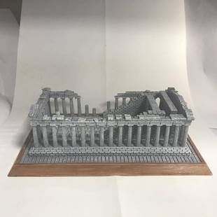 1065家居摆筑件树脂工艺品创摆意摆艺件世界名建希腊雅典卫城工品