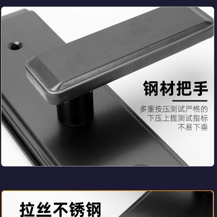 防盗门套装家用通锁OOX用不锈钢锁入型户锁体大门锁木门锁机械门