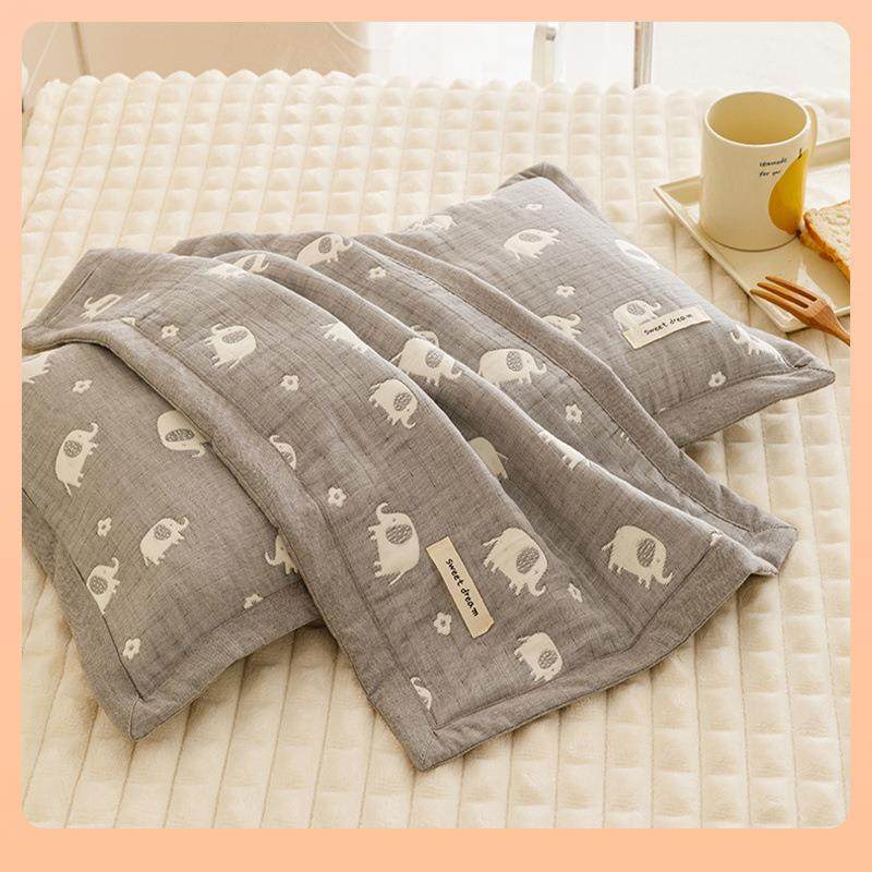 纯棉三层/纱布儿童加枕厚套吸汗枕头套30X5/400x6048xFCM74斜