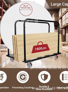 有配聚酯旋转轮可折叠桌车氨坚固的桌BFW式运输可1承重800磅10张