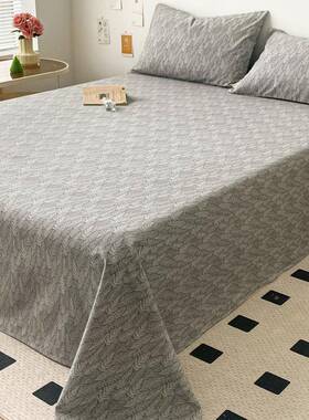 0冬季厚磨毛纯棉床单单件GBY10全棉舍单人被单榻榻米枕套2宿三加