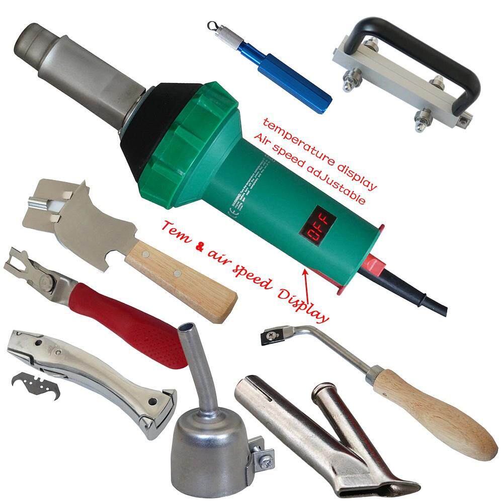 1600W数显自动冷却大功率PP塑料焊枪PVC塑胶地板热风枪可调温调速