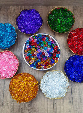 水晶彩色元宝招财黄水晶小七彩琉璃金元宝摆件家居开业创意装饰品