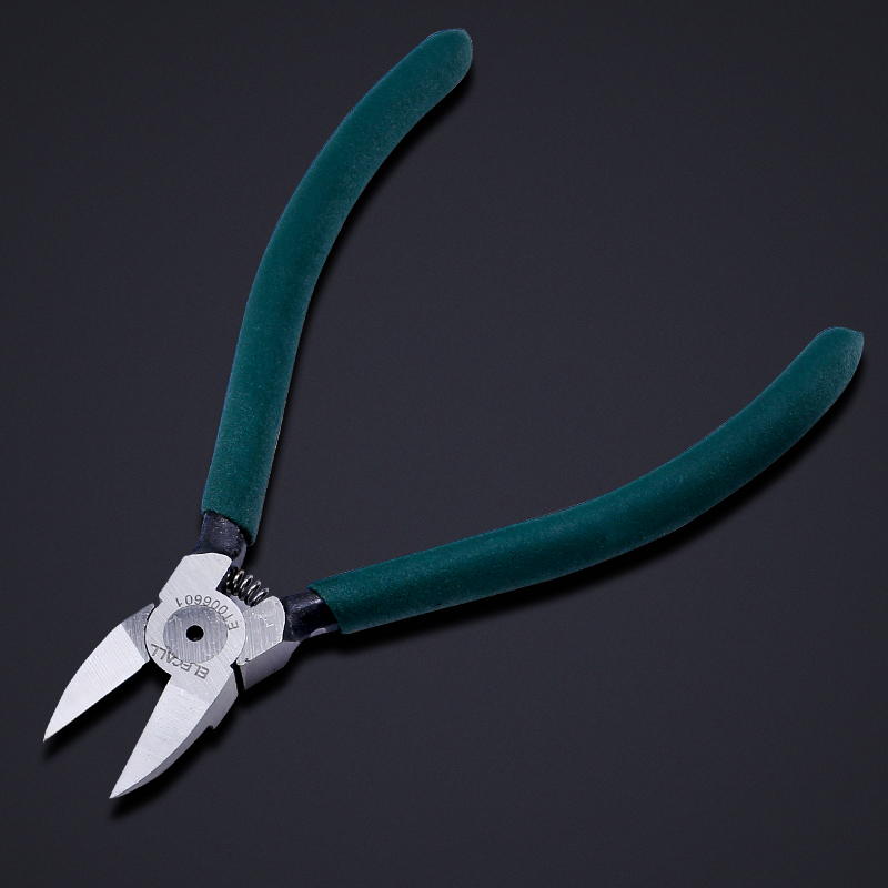 伊莱科水口钳寸剪钳斜口钳子5寸斜嘴偏口钳迷你电子钳斜嘴钳工具