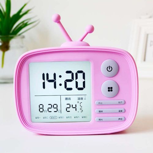 可爱muid云朵闹表创意闹钟学生用led钟智能电子静音多功能小钟表