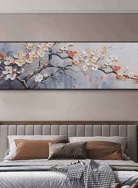 S3082 杨纯手绘油画花开富贵主卧床头装饰画客厅现代挂画花40150