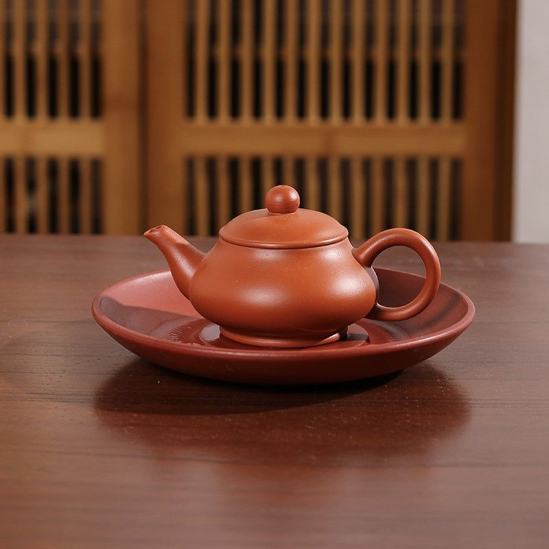 潮州手拉壶迷你单杯两杯功夫工夫小茶壶小号明炉朱泥出水好密封