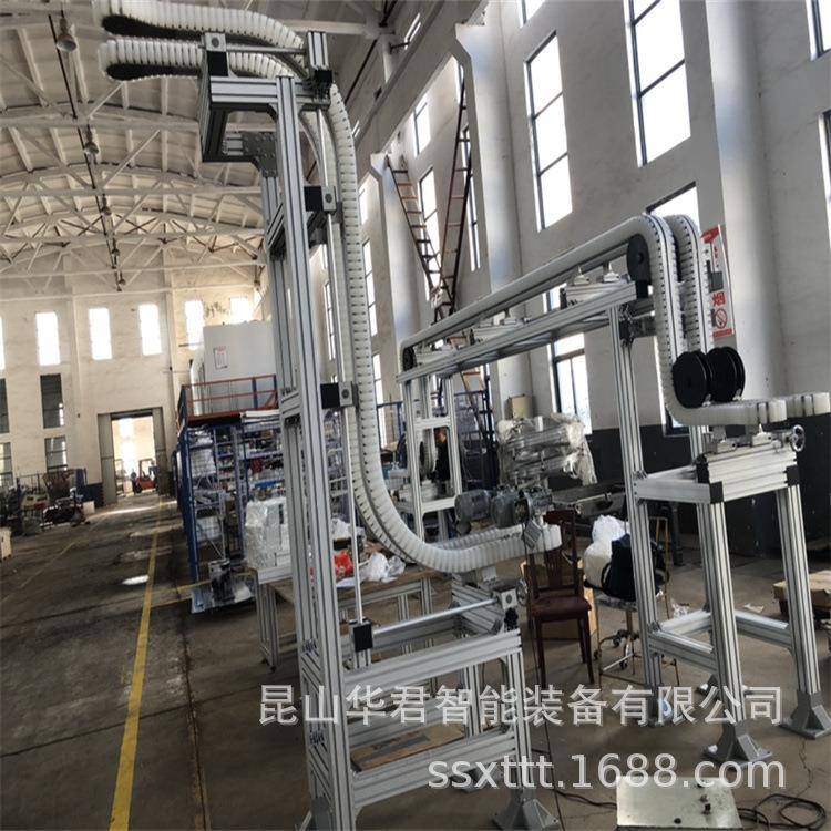 空桶夹持机空瓶满瓶翻瓶提升机垂直提升机环形展示台链板输送