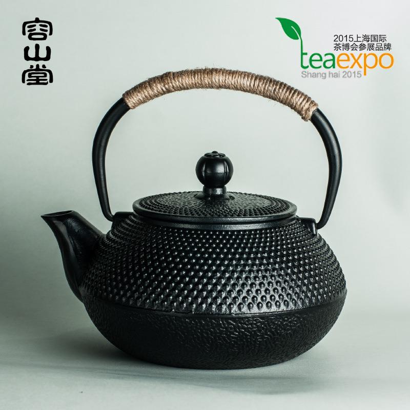 容山堂铁壶黑点铸铁壶煮茶烧水壶功夫铁壶茶具