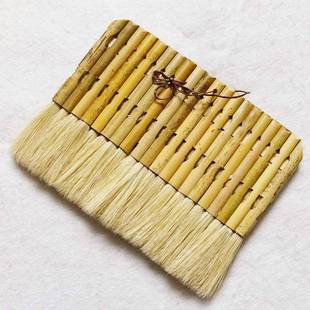 源头手工裱画装裱排刷竹管猪鬃工具不掉毛猪毛浆刷子排笔浆刷国画
