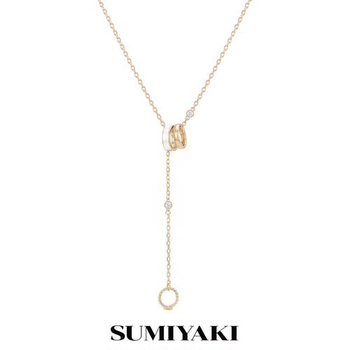 SUMIYAKI 繁花系列贝母Y字链雏菊戒指吊坠项链长款叠戴轻奢配饰女