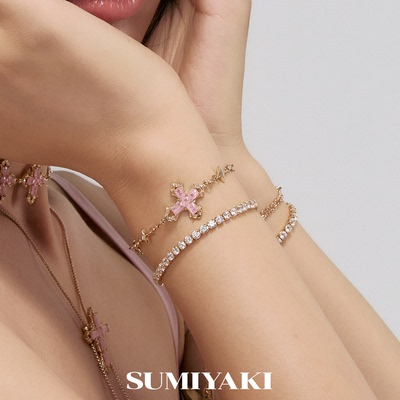 SUMIYAKI 绮梦系列十字架手链叠戴复古可调节手链女情侣2026新款
