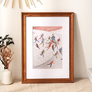 实木油画画框挂墙相框装裱A3海报4k相框24素描外框画框可定制尺寸