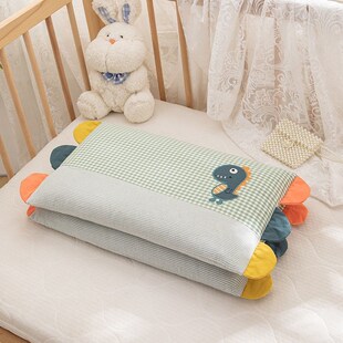 御梦堡a类儿童枕头3-6岁幼儿宝宝夏季透气吸汗凉枕婴儿通用可拆洗