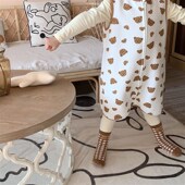 加厚 婴儿马甲睡衣儿童背心式 宝宝睡袋秋冬款 保暖夹棉防踢被春秋款