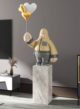 猩猩大型客厅落地摆件电视柜旁边家居装饰品酒店雕塑乔迁开业礼物