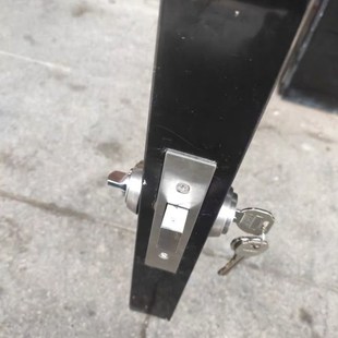 有框门锁中锁地弹门隐形锁地弹簧门铝合金玻璃门车位锁单双钥匙锁