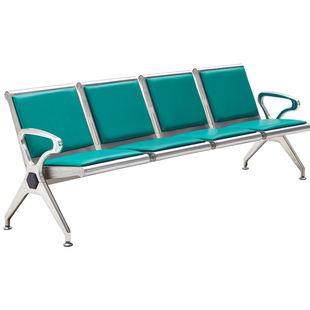 三人位连排椅等候椅机场椅长排椅候诊椅公共座椅输液椅不锈钢长椅